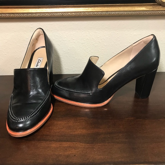 clarks loafer pumps